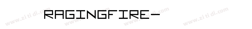 云朵飞翔 七叔ragingfire字体转换